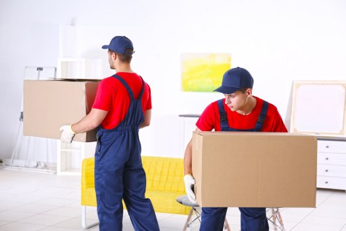 Local removals van prepared for a Parsons Green home move