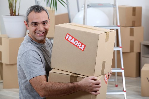 Removal team preparing a house move in Parsons Green