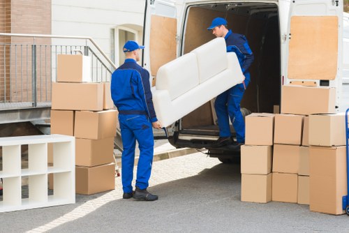 Removal team working in Parsons Green on a residential move