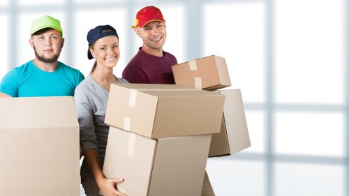 Packed student belongings prepared for a Parsons Green move