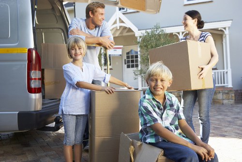 Careful unloading and room placement during a Parsons Green house move