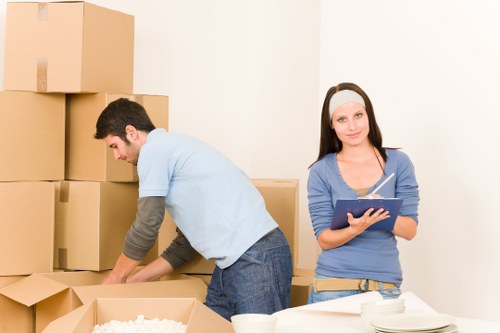 Local removals crew handling access challenges at a flat in Parsons Green