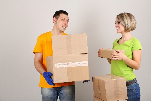 Household items prepared for storage in Parsons Green