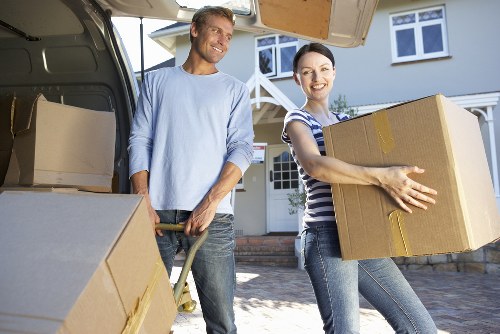Staff preparing a workplace for office removals in Parsons Green